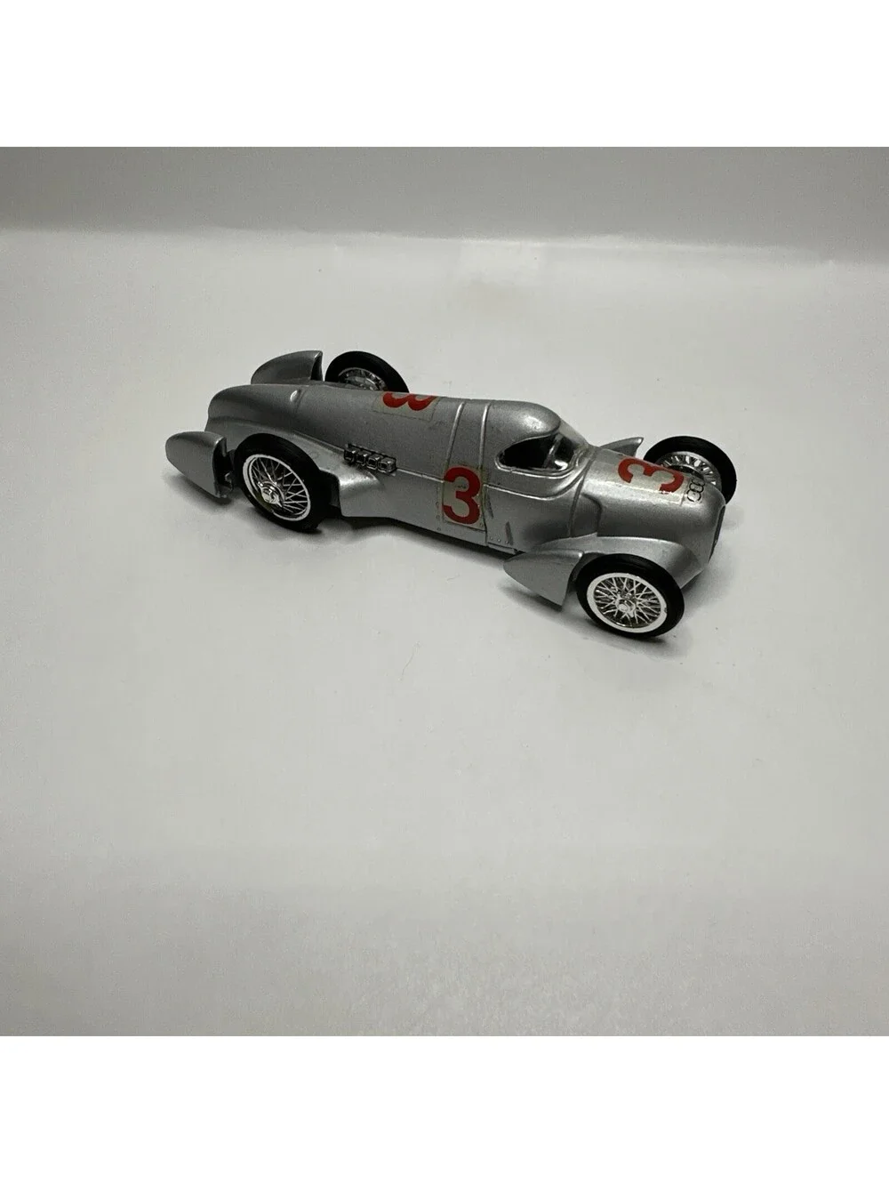 Brumm Audi Union - Diecast - 1:43 Scale (Silver Car #3) (Made in Italy)